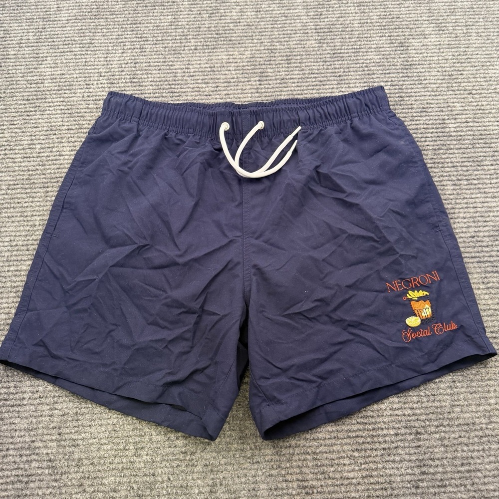 Collars and & Co Swim Trunks Men's Medium Negroni Club Board Shorts Swimwear NWT